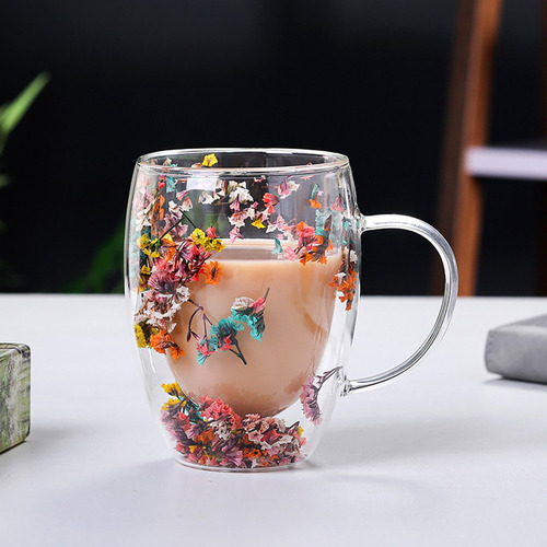 Cyt 2 Tazas Café Con Leche Vidrio Doble Capa