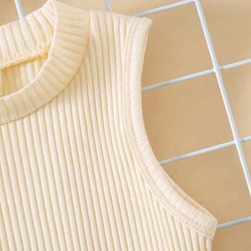 Conjunto De Chaleco Y Vestido Para Niños Pequeños De Verano