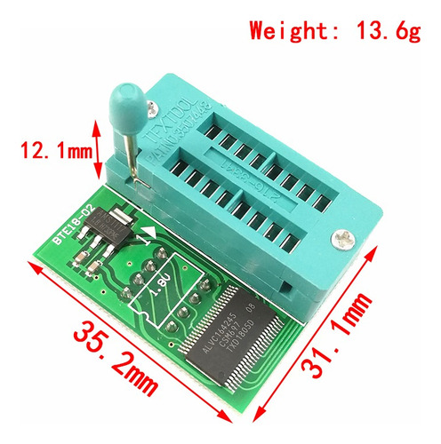 Adaptador 1.8v Eprom Bios Ch341a Gravador Programador