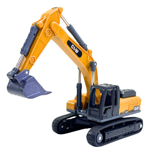 Miniatura Trator Escaveira E Guindaste Modelo Premium