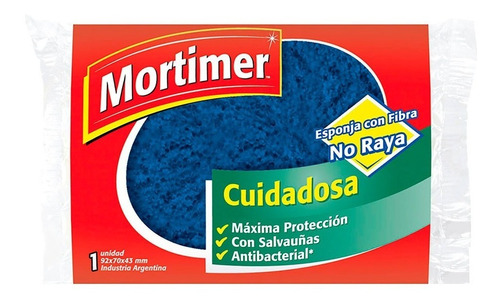 Esponja Cuidadosa Con Fibra No Raya Mortimer X 1 Unidad