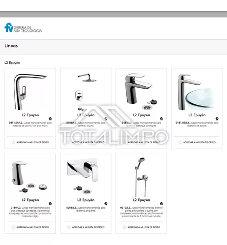 Baño – FV – Grifería de alta tecnología