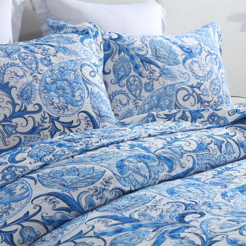 Juego De Colchas Y Cobertores De Cama De Algodón Camandy, 3