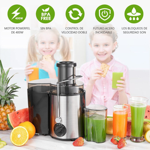 Imagen 7 de 7 de Extractor De Jugos Juguera Eléctrica 400w