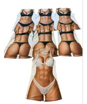 Comprar 4 Camisolas Corpo Sarado Despedida Solteira Cha Lingerie 