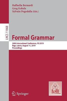 Libro Formal Grammar : 24th International Conference, Fg ...