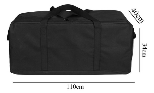 Bolsa De Lona Deportiva Con Cremallera, Tela Oxford, Talla L
