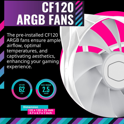 Cooler Master Td500 Mesh V2 Caso Médio Branco, Malha Poligon