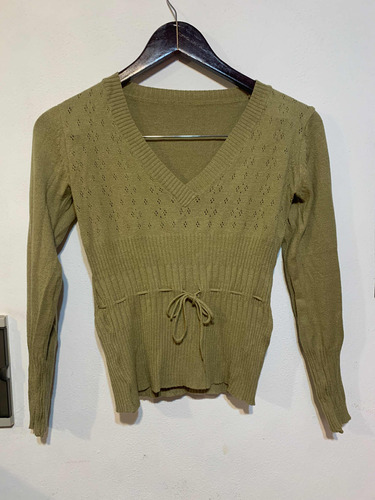 Sweater De Hilo Elastizado Talle S/m