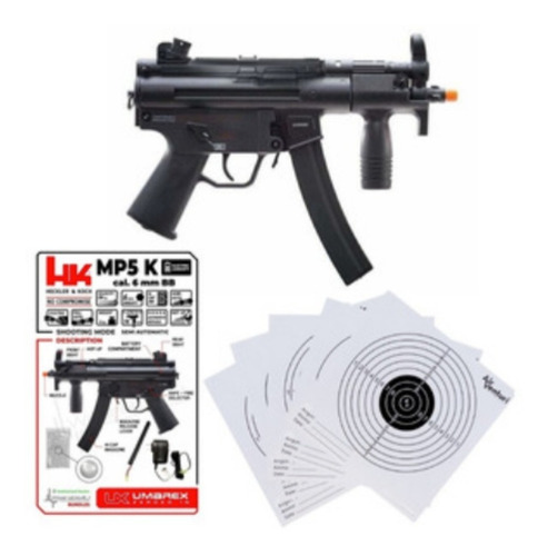 Marcadora Mp5 K Airsoft Electrica Hk Bbs 6mm Xtreme P