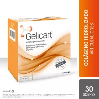 Gelicart Fortigel Colágeno Hidrolizado 10g X 30 Sobres