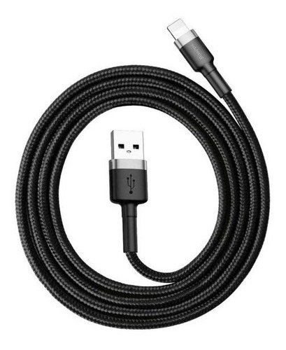 Imagen 3 de 10 de Cable Cargador Usb Baseus Lightning 3mts Reforzado 2a iPhone