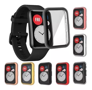 Case Tpu 360 + Protector De Pantalla Para Huawei Watch Fit 2