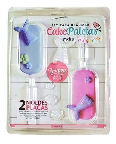 Set De 2 Moldes Cakepaletas Mágico Parpen