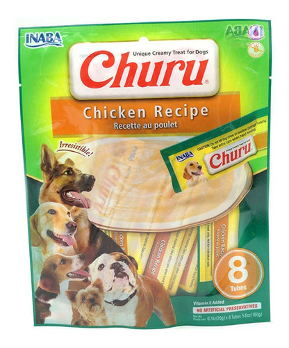 Churu Para Perro De Pollo 8 Tubos