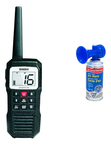 Uniden Atlantis 155 Handheld Two-way Vhf Marine Radio,dual-c