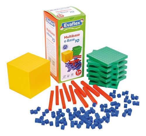 Juego Didáctico Multibase O Base 10 Plastico Caja Evaflex