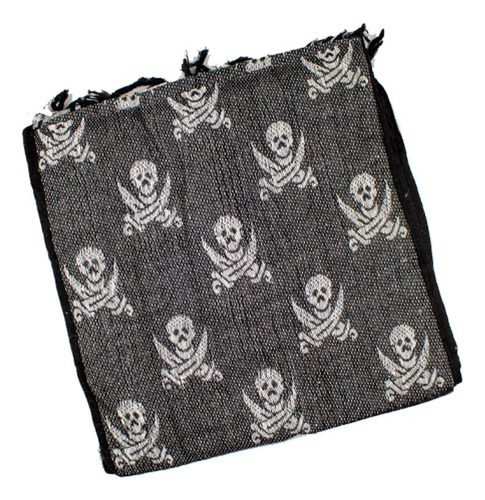 201-p Shemagh 100% Algodón Pirate Marca Condor Neg/blanco Pirate Unitalla