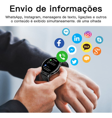 Smartwatch Gw5 Bluetooth Chamada Ip68 À Prova D'água Com Nfc