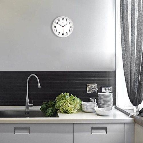 Relogio Parede Para Cozinha Cor Branco Herweg 6126s-21 Nf