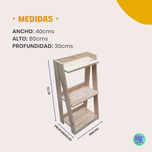 Estanteria Organizador Ordenador Tipo Biblioteca Escalera