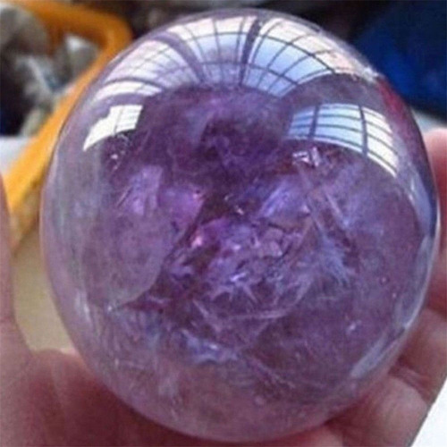 Esfera De Cuarzo Amatista Natural, Bola De Cristal Grande Y