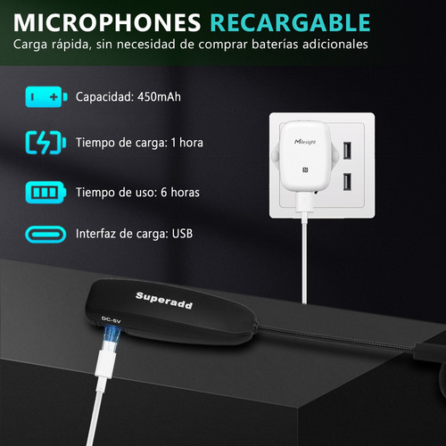 Para Para Micrófono Superadd Kx-623 For Acordeón Uhf / /