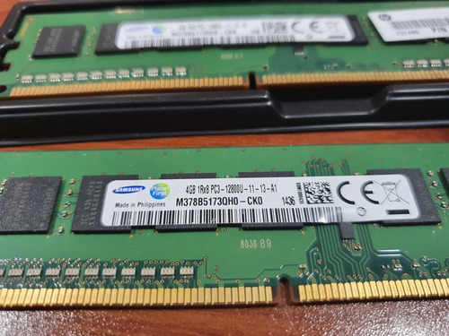 4gb Ram Ddr3 Pc3 12800, Cl = 11, Sin Búfer, Non-ecc, (Usado)