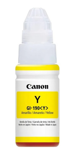 Botella Tinta Canon Gi190 G1100 2100 3100 Original Ye Backup