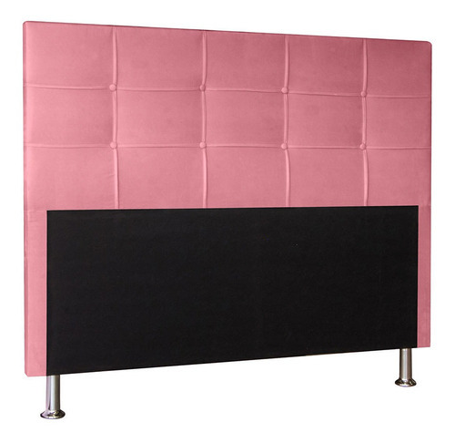 Cabeceira Para Cama Box Queen 160 Roma Suede - Pallazio Cor Rosa