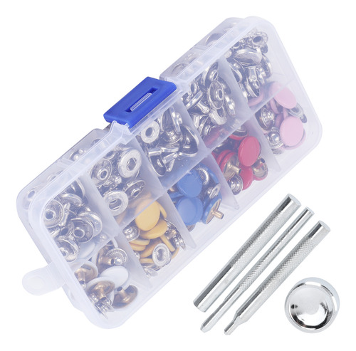 Kit De Fixação De Pressão Metal Press Stud Leather Tich Butt