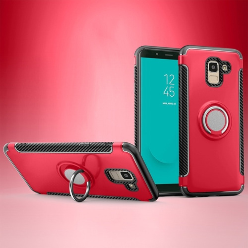 Funda Protectora  Para Galaxy J6 (2018) (rojo)