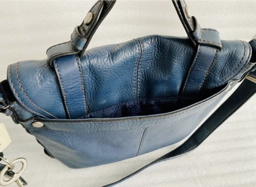 Imagen 3 de 6 de Bolsa Fossil Morral Original Piel Genuina Mariconera Unisex