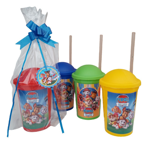 15 Vasos Milkshake Personalizados Souvenir Cumple Infantil 