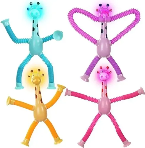 Pack De 4 Robots Telescópicos Con Ventosa Para Niños - Juguete Sensorial Pop Tubes De Colores - Alivia Pack De 4 Robots Telescópicos Con Ventosa Para Niños - Juguete Sensorial Pop Tubes De Colores - Alivia