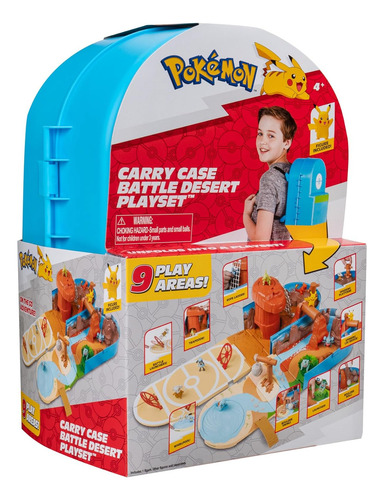 Pokémon Carry Case Battle Desert Playset - Juego Transformad