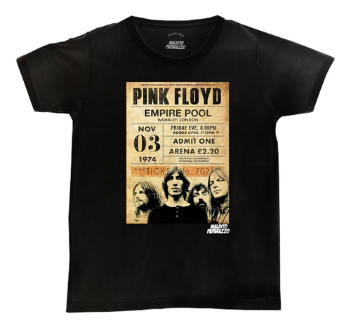 Pink Floyd Concert Poster- Remera 100 % Algodón 