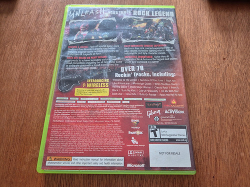 Guitar Hero 3 Legends Of Rock Xbox 360 (Reacondicionado)