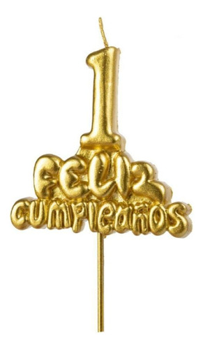 Vela Números Feliz Cumpleaños Decorativa Colores