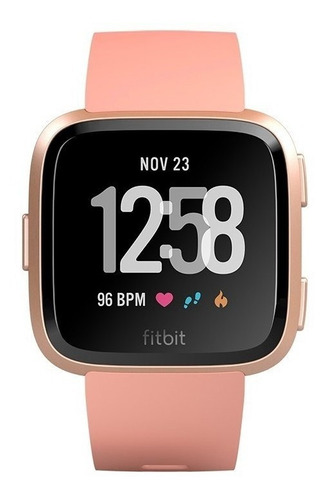 Relógio Monitor Smartwatch Fitbit Versa Pêssego Original