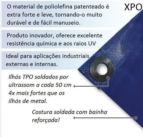 Lona Branca Xpo 4x4 Mts Cobertura Tenda Toldo Eventos Shows