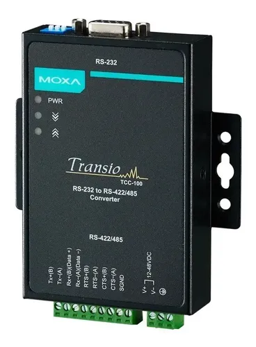 Conversor Serial Rs232 A Rs485 Rs422 Industrial Moxa Tcc-100