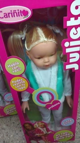 Muñeca Gigante Julieta 70 Cm Habla 12 Frases Cariñito 530
