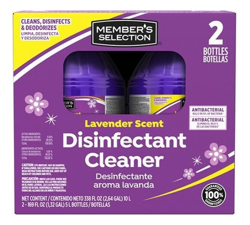 Desinfectante Members 5l X 2 Lavanda - L