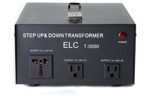 Conversor De Voltaje Elc T-5000+ 220/110v, 5000w