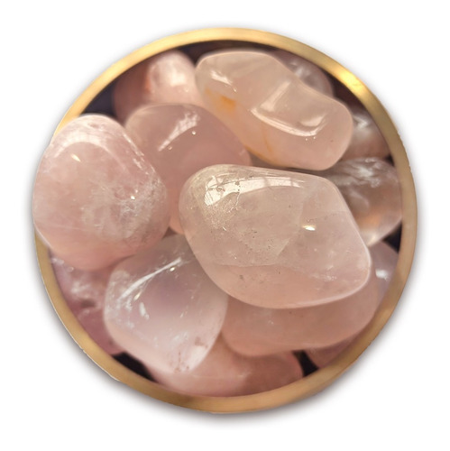 Piedra Reiki Cuarzo Rosa Rolado 1 Piedra - Pacha Kuyuy