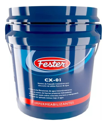 Obturador De Salidas Francas De Agua Fester Cx-01 Cub 25/kg