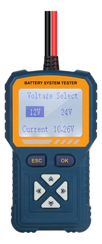 Probador De Batería Portátil 12v/24v Alta Precisión.hilos