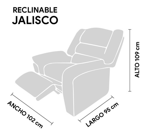 Imagen 4 de 9 de Sillon Reposet Ortopedico Reclinable Jalisco Salas %rebajas%