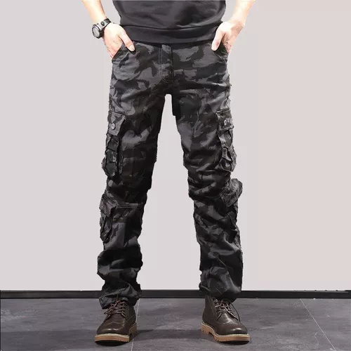 Pantalones de camuflaje para hombre, ropa de calle masculina